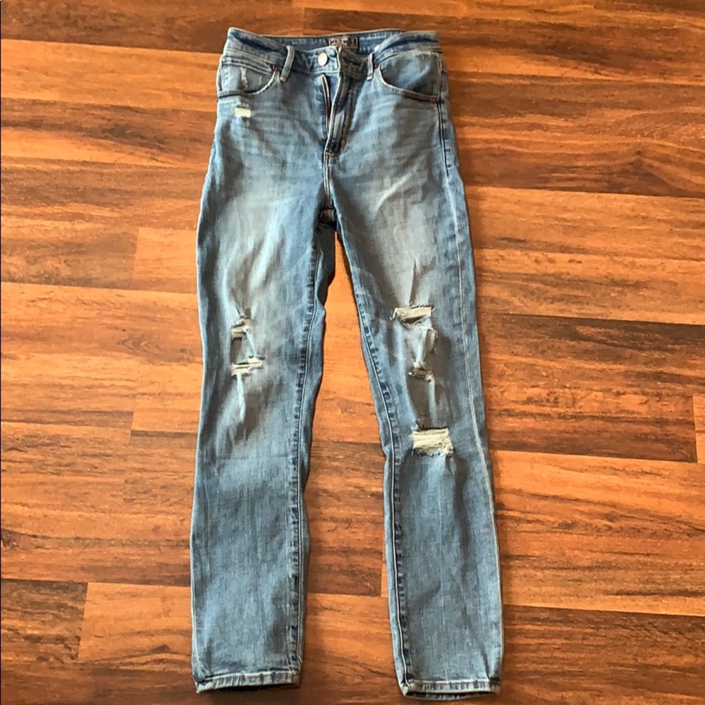 Abercrombie high rise ankle jeans